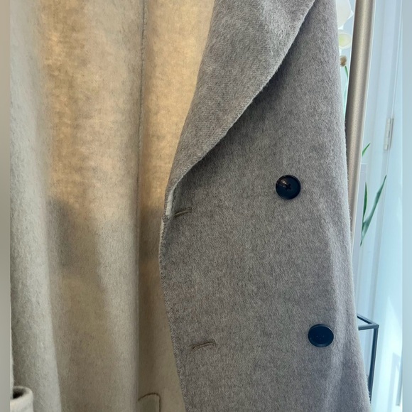 Double side reversible 100% wool coat - Picture 6 of 11